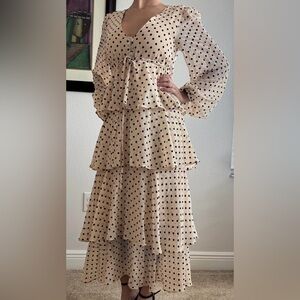 Zara Polka Dot Ruffle Dress